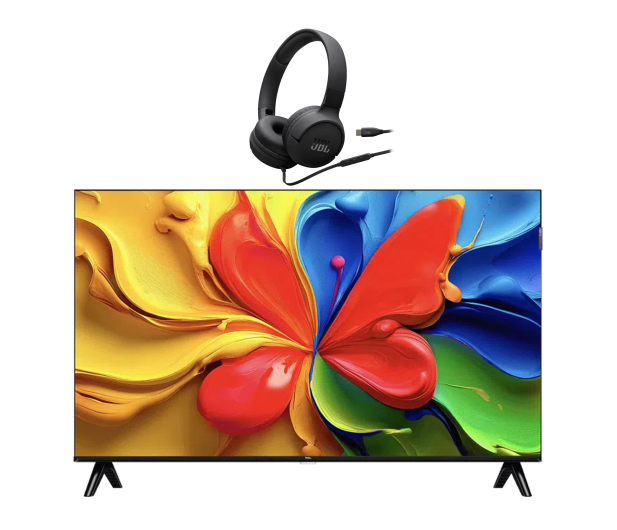 TCL 32S4K 32" QLED HD Android TV DVB-T2 + Tune 520C USB-C czarne - 1530356 - zdjęcie